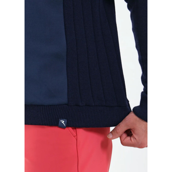 Pull 1/4 Zip Nautico Bleu Homme