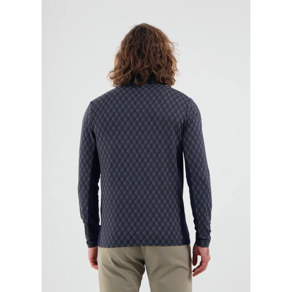 Pull 1/4 Zip Tappo Bleu Homme