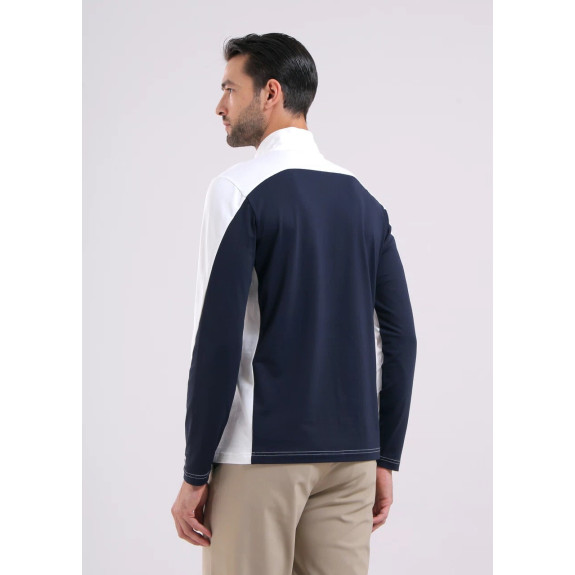 Pull 1/4 Zip Trainer White Homme
