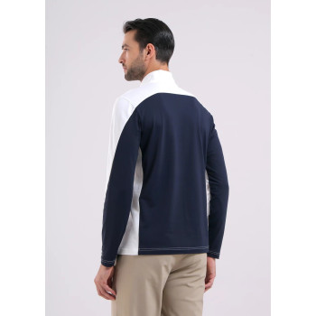 Pull 1/4 Zip Trainer White Homme