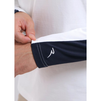 Pull 1/4 Zip Trainer White Homme