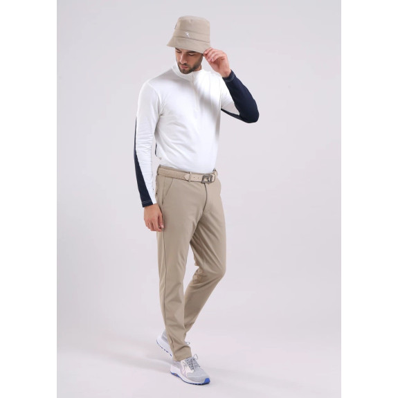 Pull 1/4 Zip Trainer White Homme