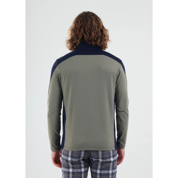 Pull 1/4 Zip Trainer Navy Homme