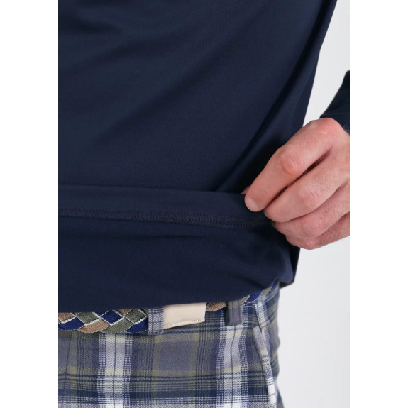 Pull 1/4 Zip Trainer Navy Homme