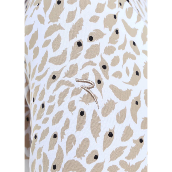 Polo Manches Longues Adrenalina Beige Femme