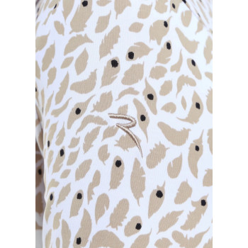 Polo Manches Longues Adrenalina Beige Femme