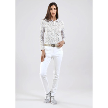 Polo Manches Longues Adrenalina Beige Femme