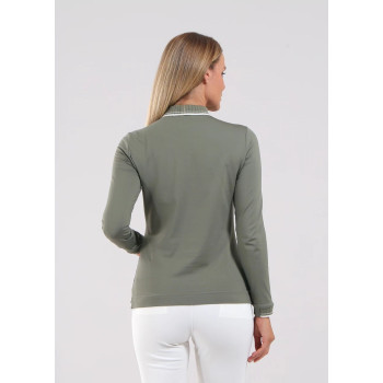 Polo Manches Longues Atma Kaki Femme
