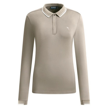 Polo Manches Longues Atma Beige Femme