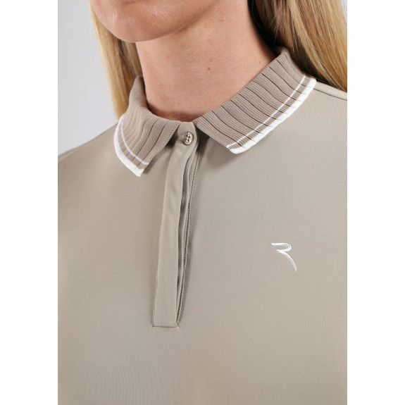 Polo Manches Longues Atma Beige Femme