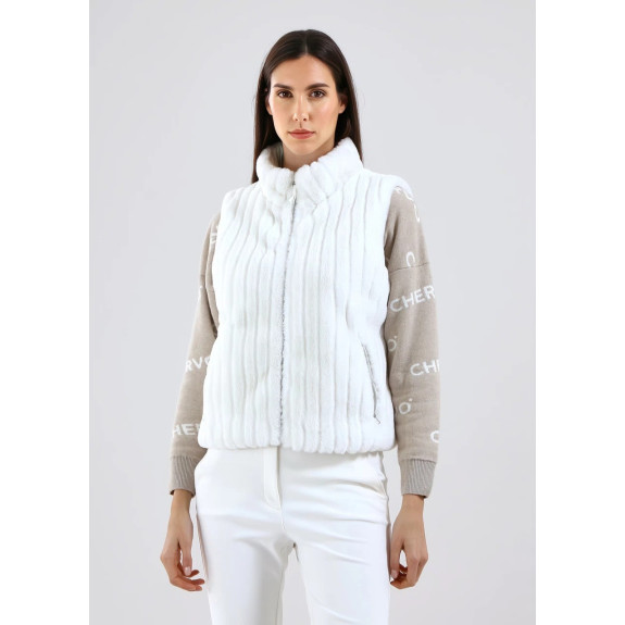 Veste Sans manche Export Blanc Femme
