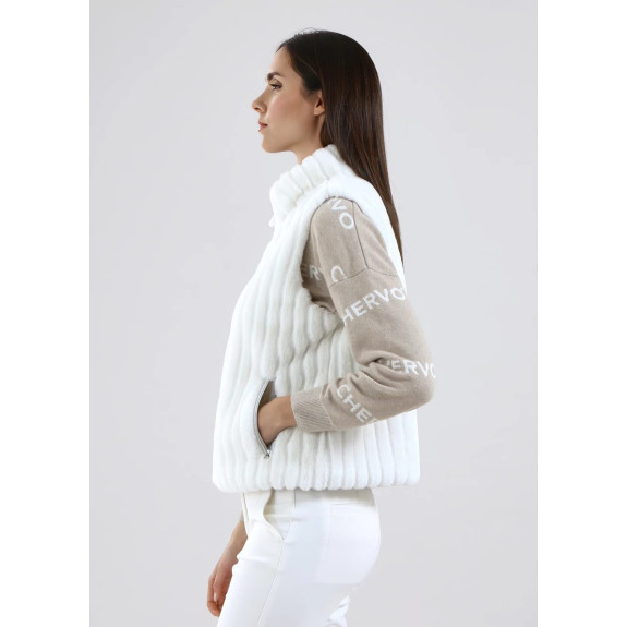 Veste Sans manche Export Blanc Femme
