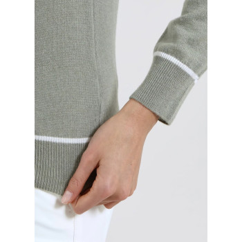 Pull Nose Kaki Femme