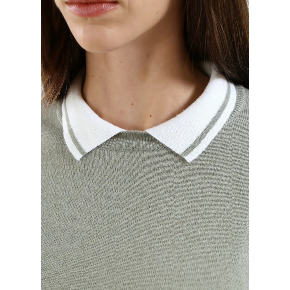 Pull Nose Kaki Femme