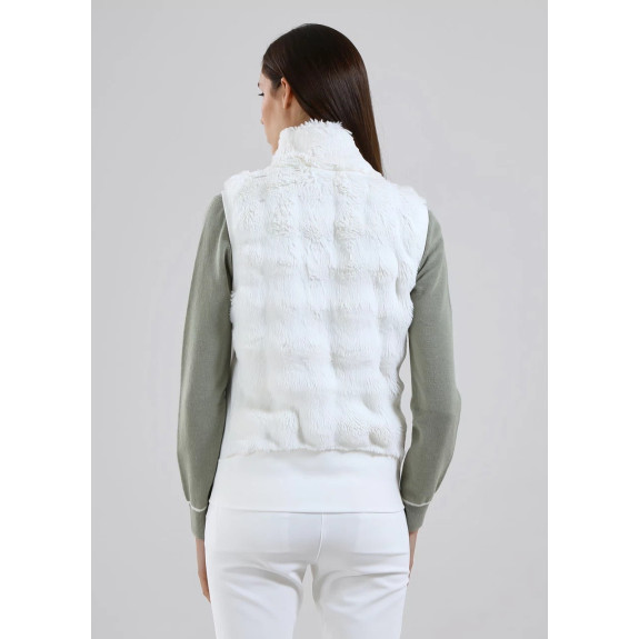 Veste Sans manche Paid Blanc Femme