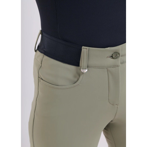 Pantalon Singolo Kaki Femme