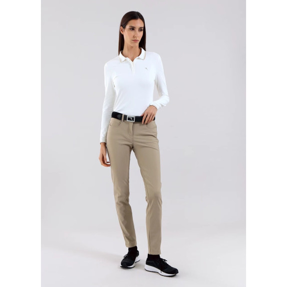 Pantalon Singolo Beige Femme