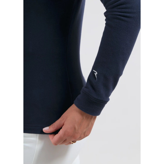 Pull 1/4 Zip Tentation Navy Femme