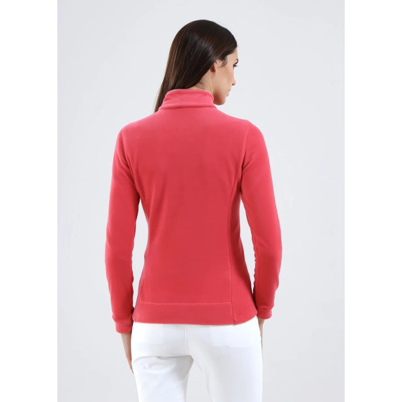 Pull 1/4 Zip Tentation Rose Femme