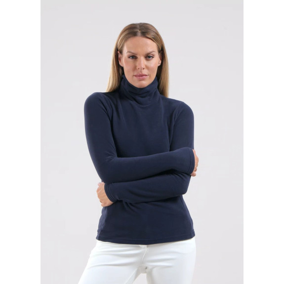 Pull col montant Traffic Navy Femme