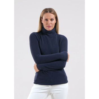Pull col montant Traffic Navy Femme