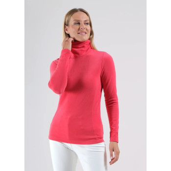 Pull col montant Traffic Rose Femme 2