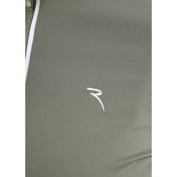 Pull 1/2 Zip Trapezista Kaki Femme