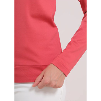 Pull 1/2 Zip Trapezista Rose Femme