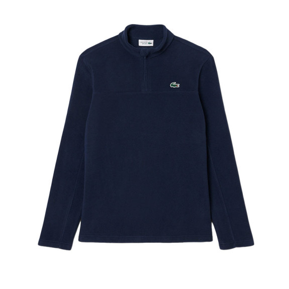 Sweat 1/4 Zip polaire Bleu Nuit Homme