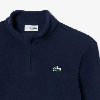 Sweat 1/4 Zip polaire Bleu Nuit Homme
