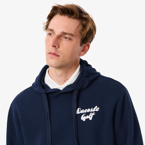 Sweat à capuche Molleton Imprimé Bleu Nuit Homme