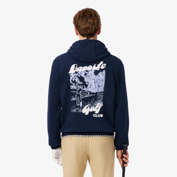 Sweat à capuche Molleton Imprimé Bleu Nuit Homme