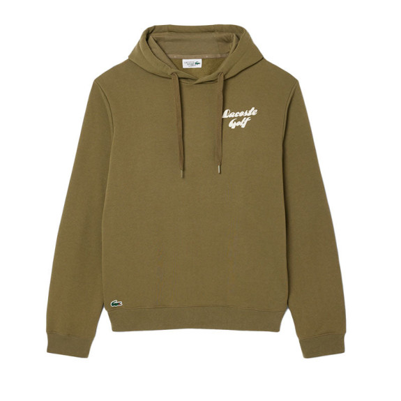 Sweat à capuche Molleton Imprimé Vert Kaki Homme