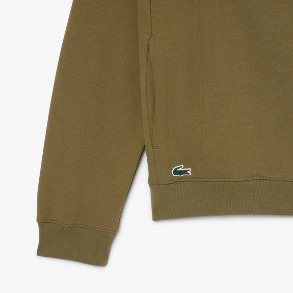 Sweat à capuche Molleton Imprimé Vert Kaki Homme