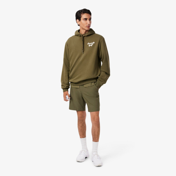 Sweat à capuche Molleton Imprimé Vert Kaki Homme