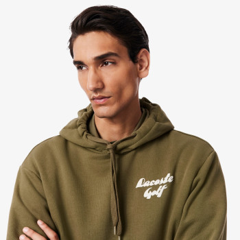 Sweat à capuche Molleton Imprimé Vert Kaki Homme