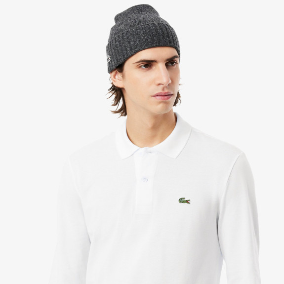 Polo Classic Fit manches longues Blanc Homme