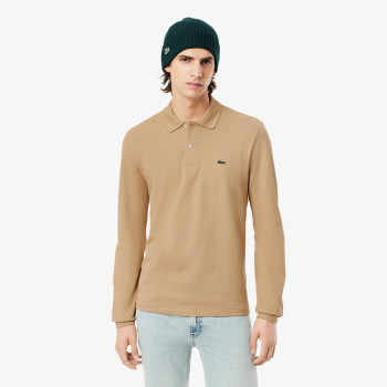 Polo Classic Fit manches longues Beige Homme