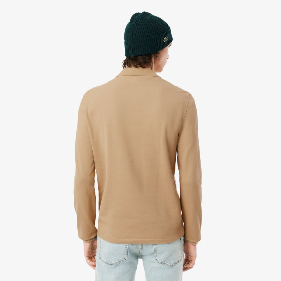 Polo Classic Fit manches longues Beige Homme