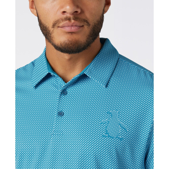 Polo Dimensional Pete Tee Print Carribean Sea...