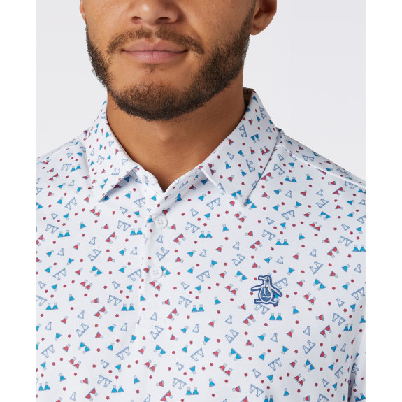 Polo Sake-Tini Print Bright White Homme