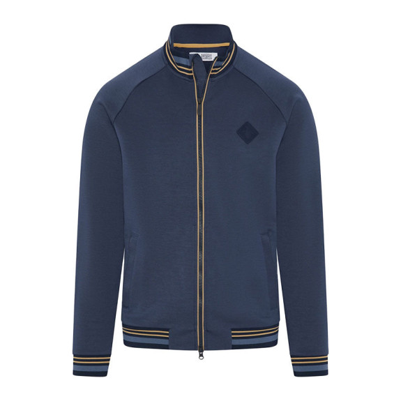 Veste Knitted Track Black Iris Bijou Heather Homme