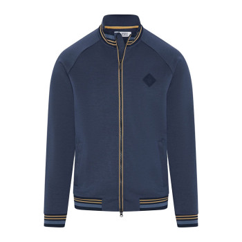 Veste Knitted Track Black Iris Bijou Heather Homme