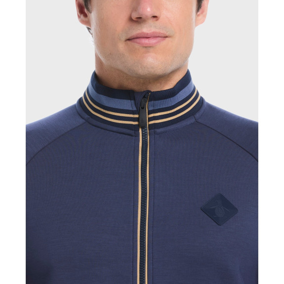 Veste Knitted Track Black Iris Bijou Heather Homme