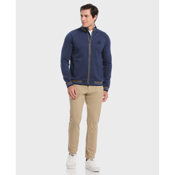 Veste Knitted Track Black Iris Bijou Heather Homme