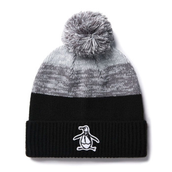 Bonnet unisexe Rib Cuff Pom Beanie Caviar
