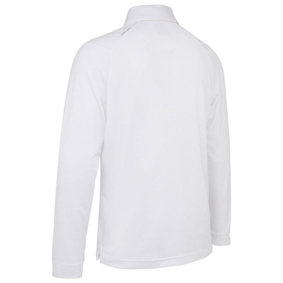 Polo LS Performance Bright White Homme