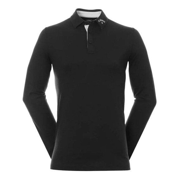 Polo LS Performance Caviar Homme