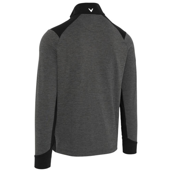 Pull 1/4 Zip Soft Touch Blocked Black Heather...