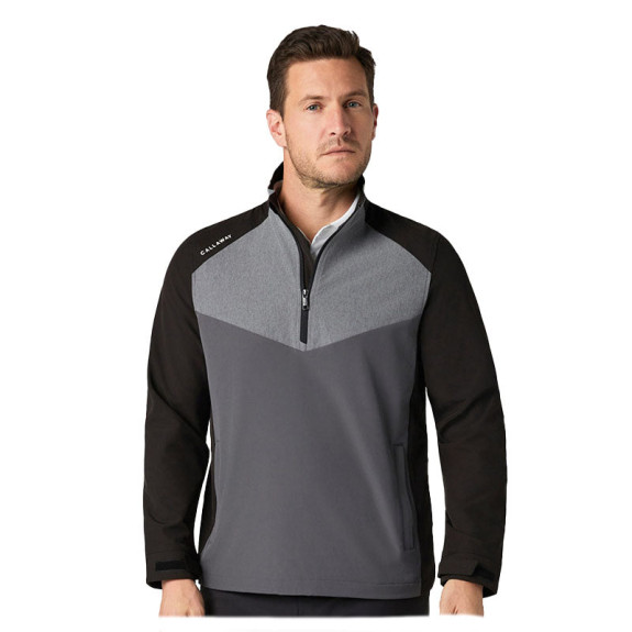 Pull 1/4 Zip Wind Jacket Caviar Homme